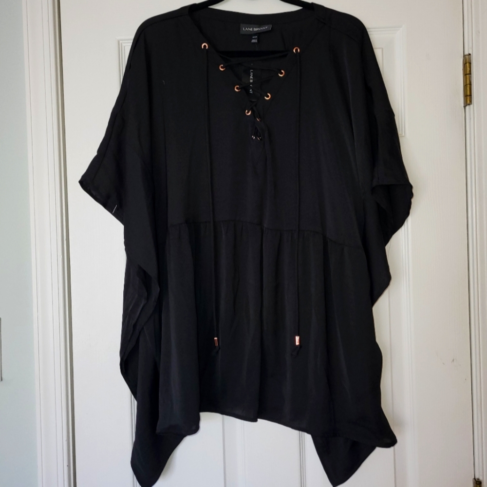 Lane Bryant Black Blouse
